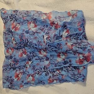 Mixit Floral Blue and Pink Scarf